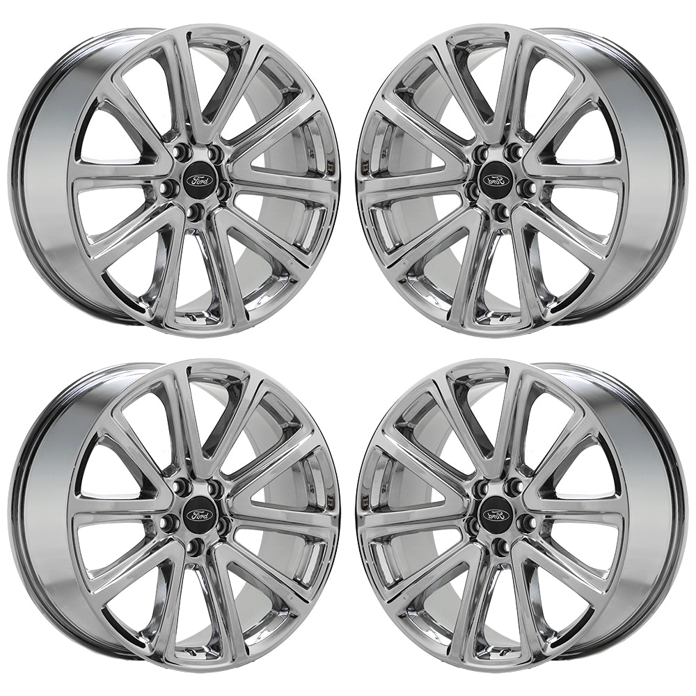 20" Ford Explorer Bright Chrome wheels rims Factory OEM set 3994